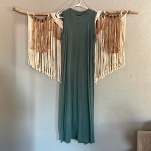 High neck maxi dress